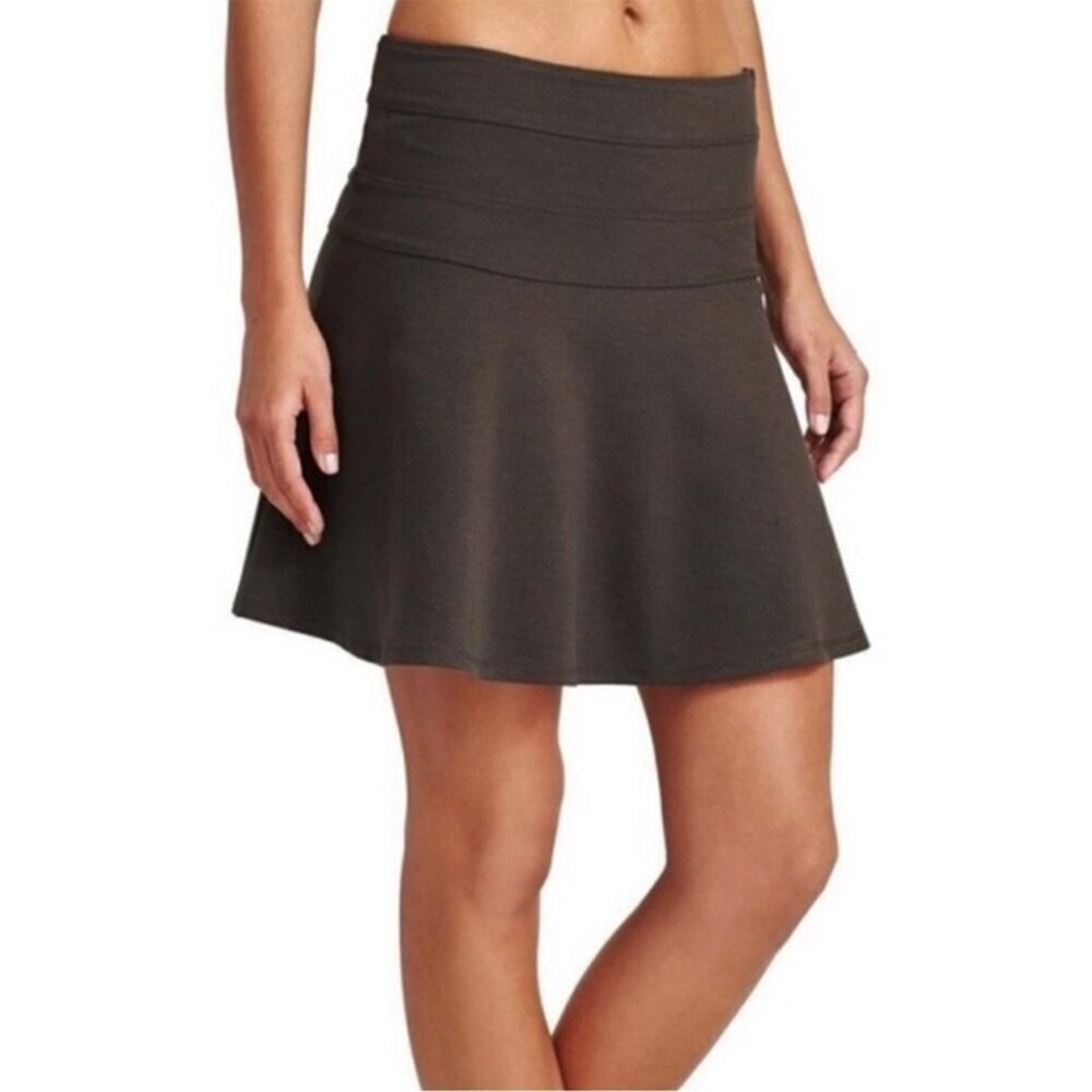 Athleta Dark Gray Ponte Twill Mini Skater Skirt Women’s Size 6 Athletic Casual
